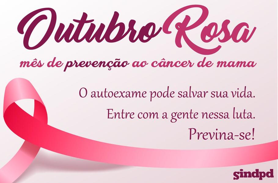 Regional do Sindpd em Araraquara adere à campanha Outubro Rosa