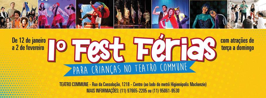 I FestFérias promete diversão no teatro para crianças
