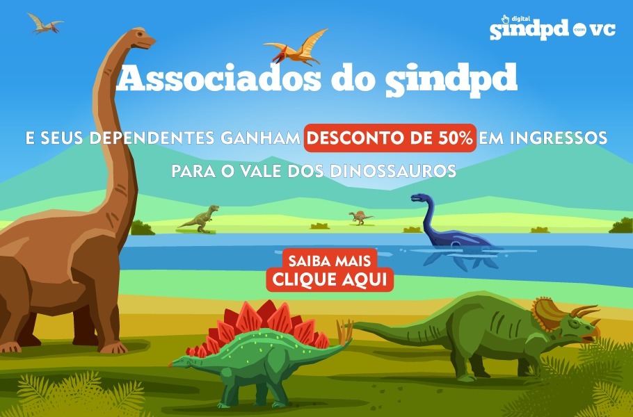 Sindpd fecha parceria com Vale dos Dinossauros Olímpia, e garante 50% de desconto aos associados