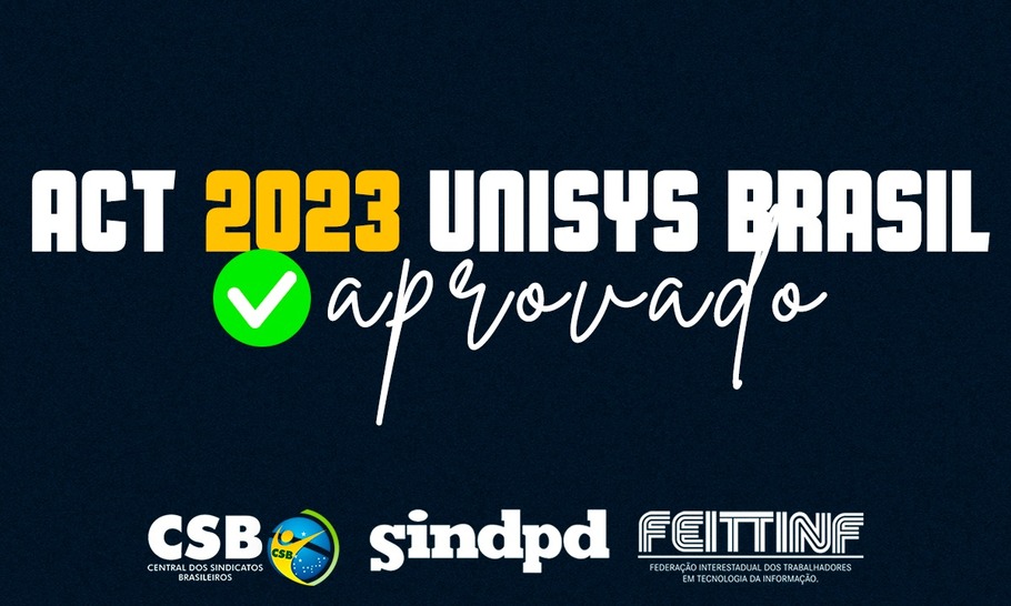 Sindpd e Unisys Brasil firmam acordo de reajuste salarial para 2023