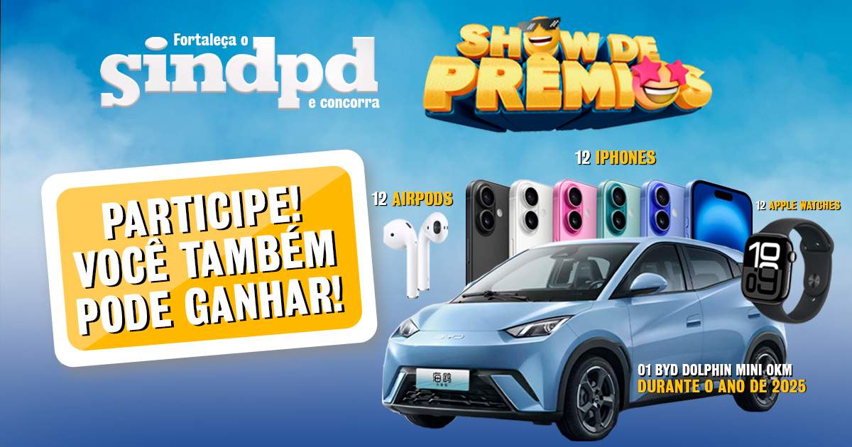 Conheça os vencedores do 1º sorteio do Show de Prêmios do Sindpd!