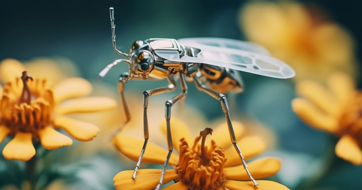 Microdrones - Um laboratório militar chinês vinculado apresentou um drone microscópico semelhante a um mosquito.