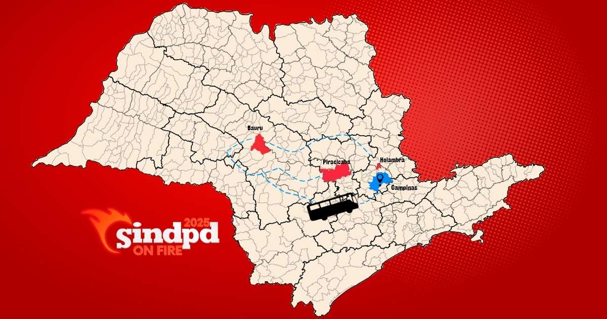 Sindpd On Fire Campinas terá ônibus grátis em Bauru, Holambra e Piracicaba