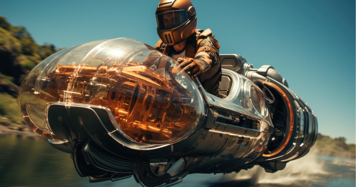 Uma motocicleta voadora que parece ter saído diretamente do universo de Star Wars acaba de ser anunciada pela startup europeia Volonaut.