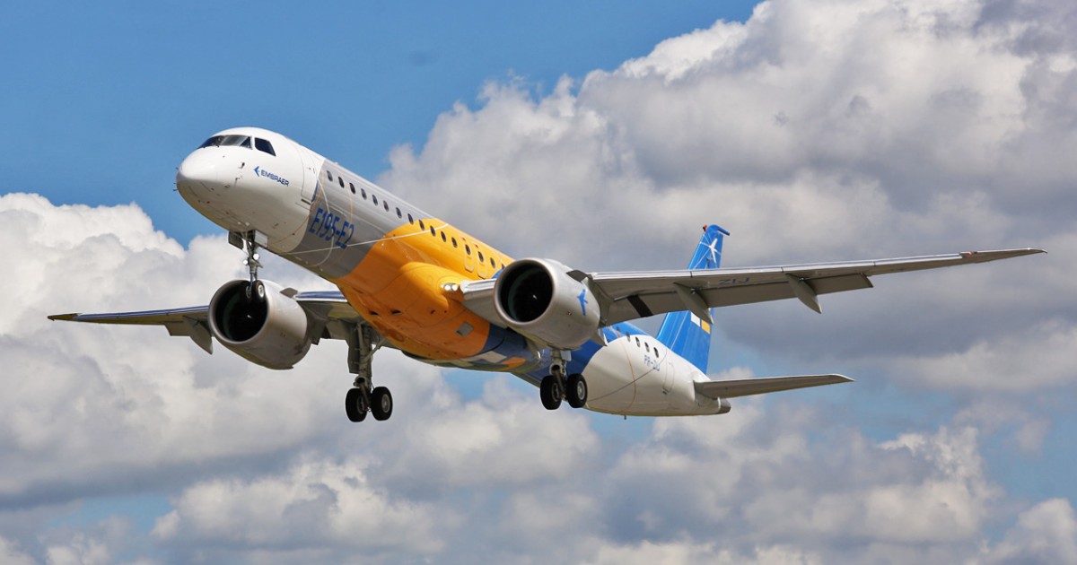 A Embraer fechou um acordo com a companhia aérea norte-americana Avelo para a entrega de 50 jatos modelo E195-E2.