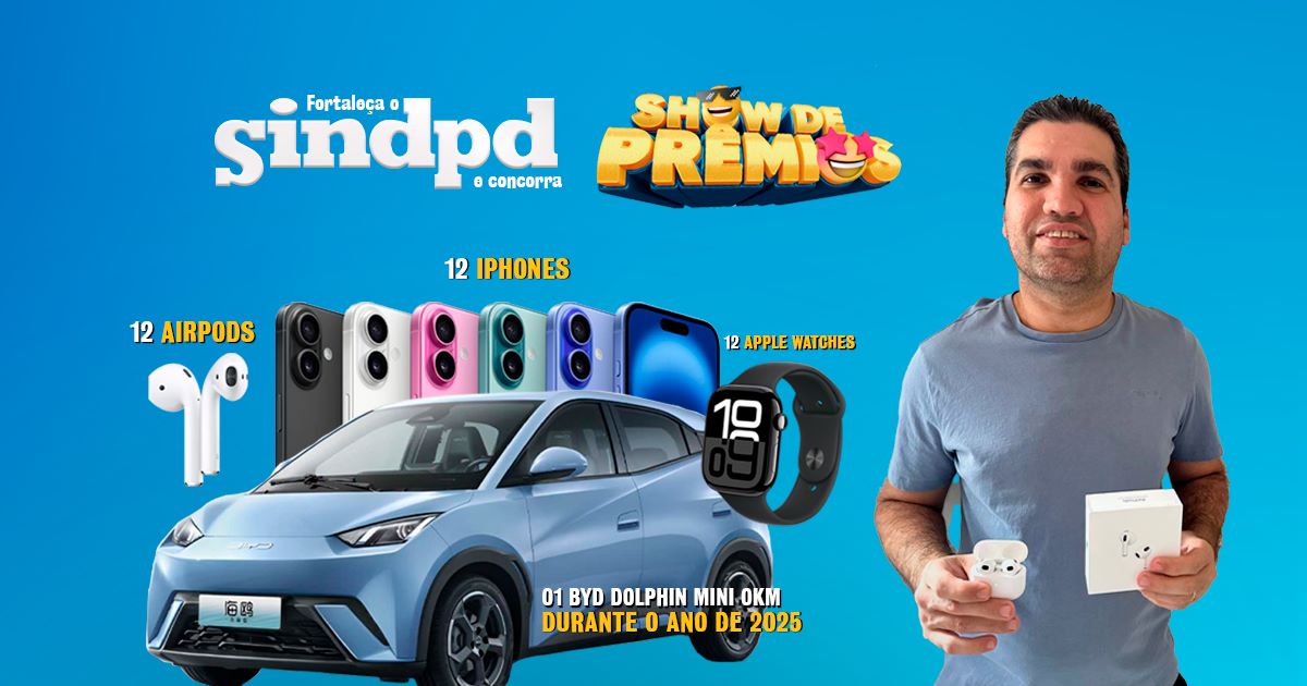 Daniel foi um dos contemplados no sorteio de setembro e recebeu o prêmio através de postagem dos Correios diretamente em sua residência.
