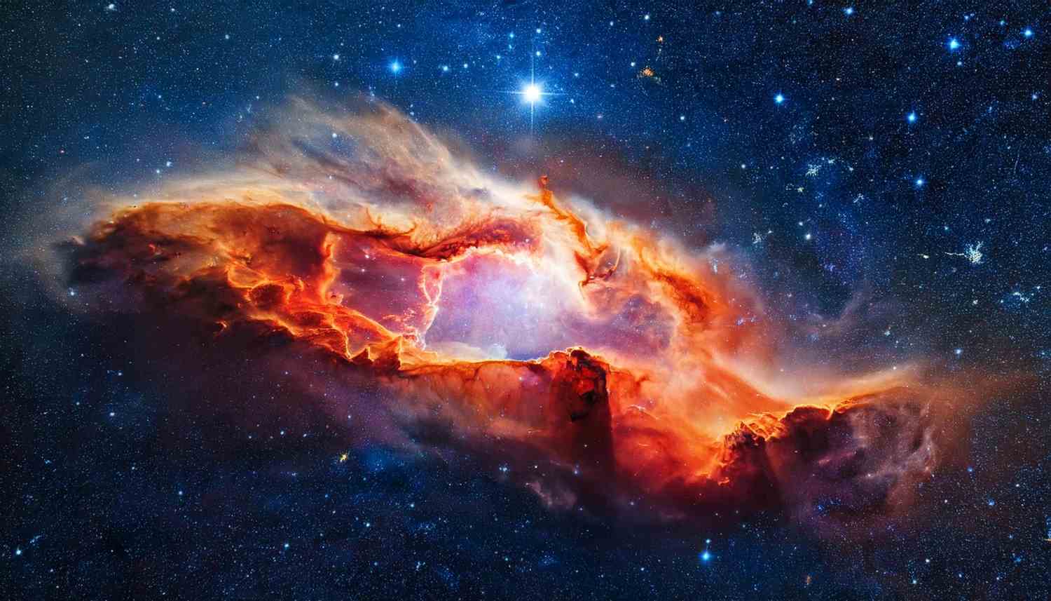 Cientistas identificaram moléculas orgânicas congeladas ao redor da estrela jovem ST6, localizada na Grande Nuvem de Magalhães.