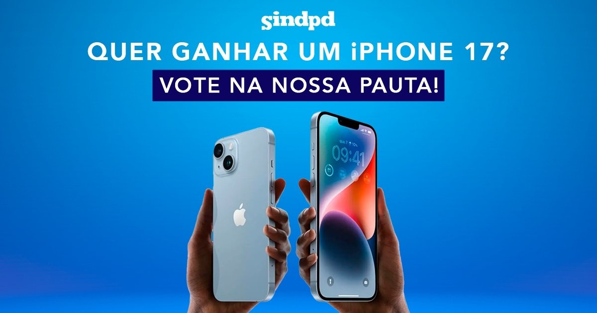 Quer ganhar um iPhone 17? Vote na nossa pauta e concorra!