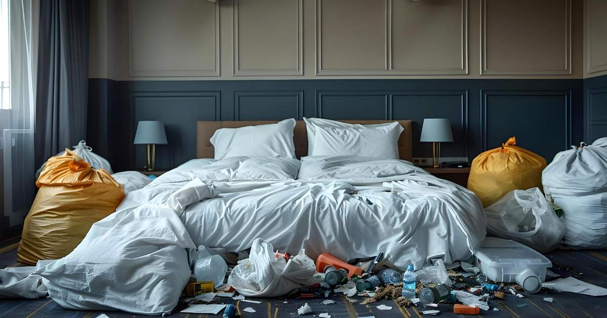 Funcionários de um hotel em Changchun, na China, se depararam com uma cena extrema ao entrarem em um dos quartos da unidade.