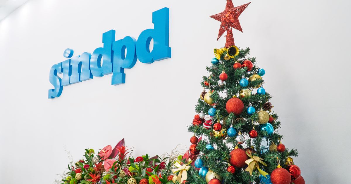 O Natal está chegando e a sede do Sindpd-SP, na região central da capital paulista, já está decorada.