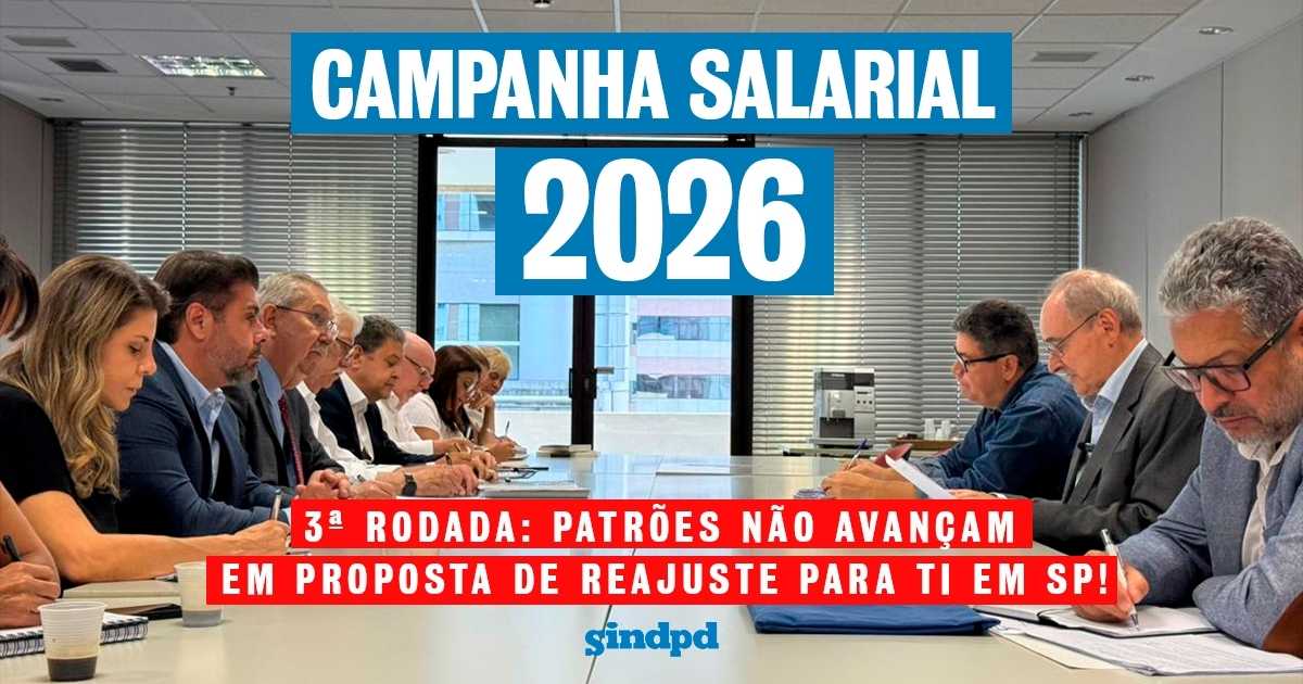 Patrões não avançam em proposta de reajuste para TI em SP
