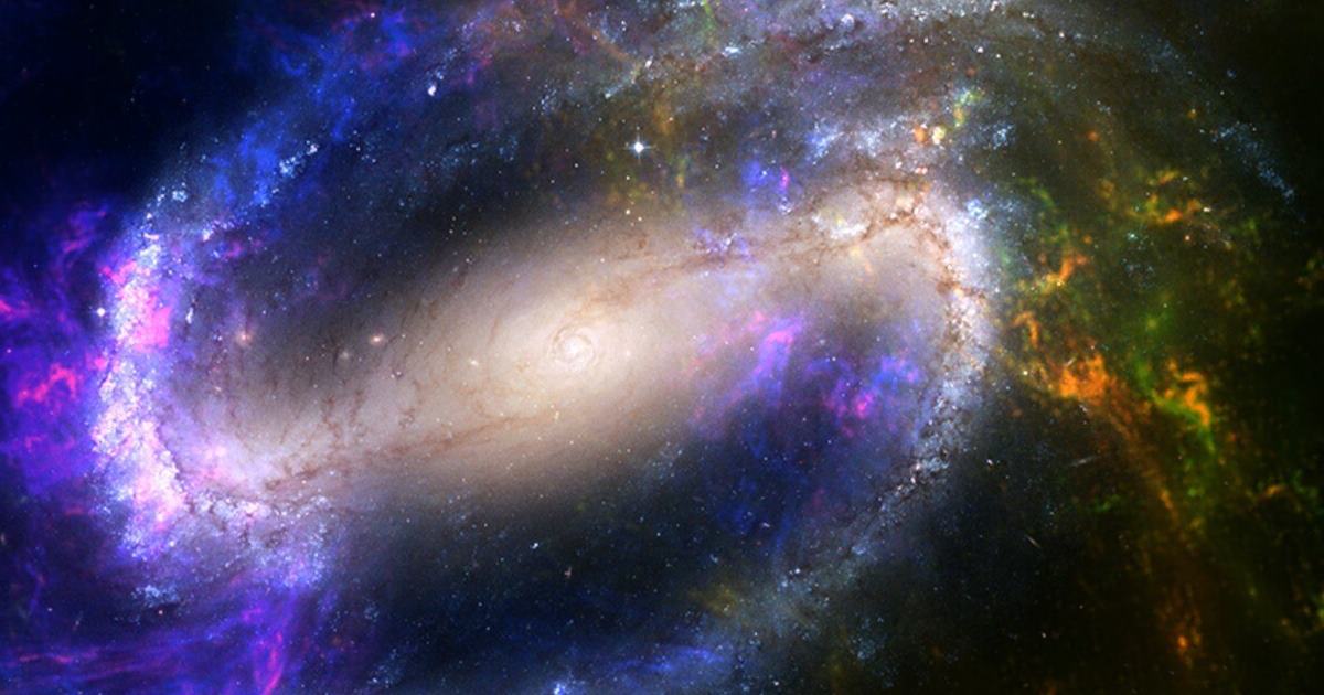 Estudo divulgado na última semana apresenta o registro incomum de uma galáxia apelidada de “água-viva cósmica”.