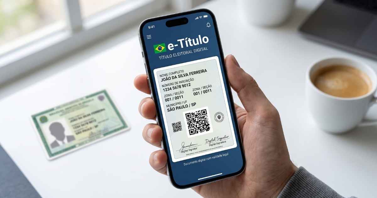 As mensagens podem apresentar nome, CPF, número do título, fotos de perfil e logotipos oficiais (Foto: Imagem gerada por IA/Gemini)